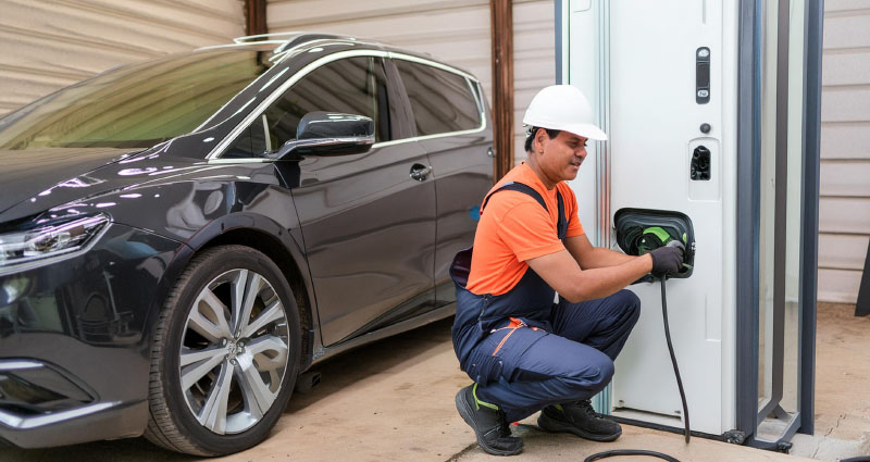 Electric vehicle charging station installation in North County San Diego